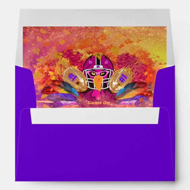 Game On Turkeys Matching Envelopes (Back (Bottom))