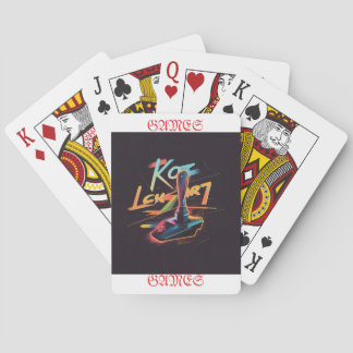 Game On! Unique Abstract Joystick Designs Playing Cards