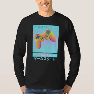 Game On Video Game Controller Retro Vaporwave Japa T-Shirt