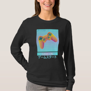 Game On Video Game Controller Retro Vaporwave Japa T-Shirt