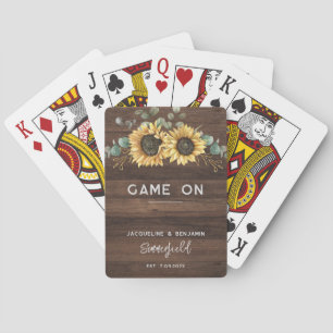 Game on Wedding Favours Playing Cards