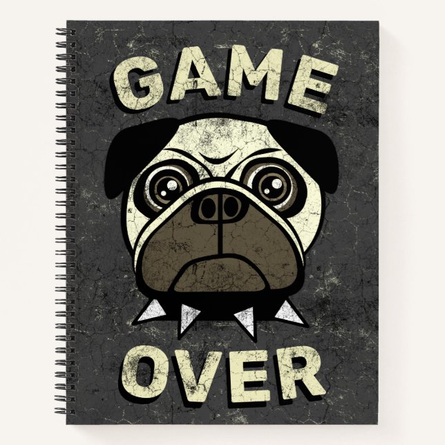 Game Over Angry Dog RUD Notebook (Front)