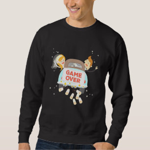 Game Over Bachelor Party Wedding Groomsman Groom M Sweatshirt