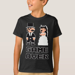 Game Over Bachelor Party Wedding Groomsman Humour T-Shirt