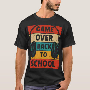 Game Over Back To School Boys Gamer Video Gaming T-Shirt