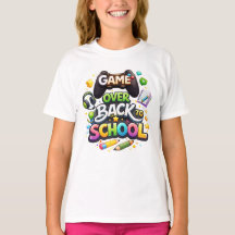 “Game Over – Back to School” Colorful Gaming-Theme