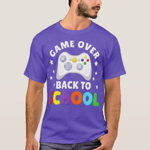 Game Over Back to School  Controller Teacher Stude T-Shirt