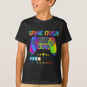 Game Over Back To School  Fun Kids First Day Schoo T-Shirt