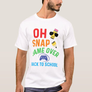 Game Over Back To School Gamer For Boys First Day T-Shirt