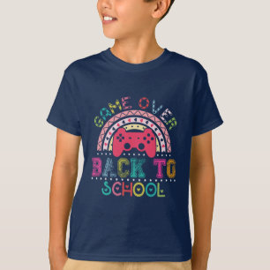 Game over. Back to school. Retro style. T-Shirt