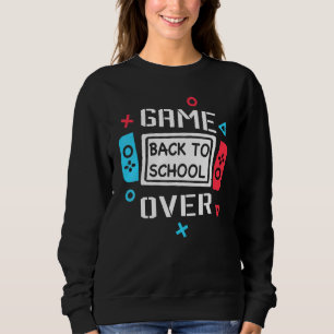 Game Over Back To School Video Game Controller Kid Sweatshirt