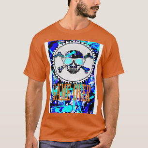game over blue abstract T-Shirt