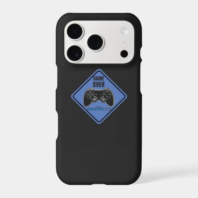 Game Over Blue  iPhone Case (Back)