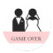 Game Over Bride Groom Clipart Wedding Stickers