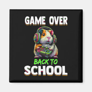 Game Over Ck To School Funny Guinea Pig Gamer For Magnet
