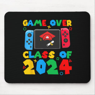 Game Over Cl Of Video Gamer Students Funny Graduat Mouse Pad