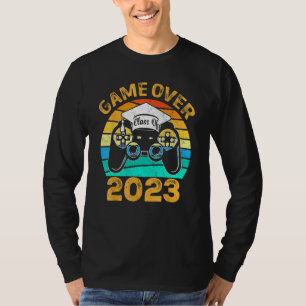 Game Over Class Of 2024 Video Games Vintage Gradua T-Shirt