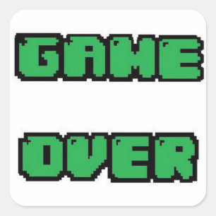 GAME OVER Collection Square Sticker