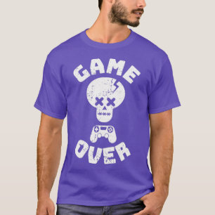 Game Over Distressed Design T-Shirt
