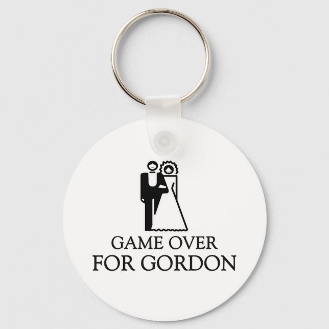 Game Over For Gordon Key Ring (Front)