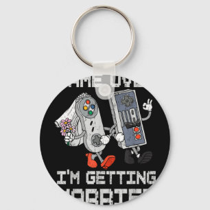 Game over getting married gamer bachelor party key ring