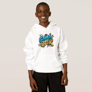 Game Over Graffiti Hoodie - Retro Gaming Style