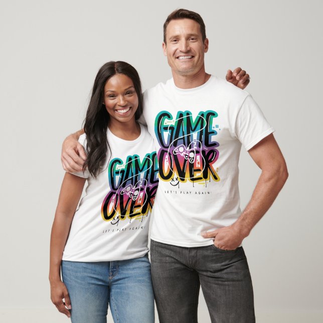 Game over graffiti joystick gamer T-Shirt (Unisex)