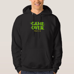 Game Over Insert Coin 80s 90s Funny Gamer   Hoodie