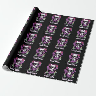Game Over Japan Aesthetic Sad Anime Vaporwave Wrapping Paper