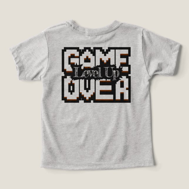 Game Over, Level Up: Pixelated Retro Game World (Design Back)