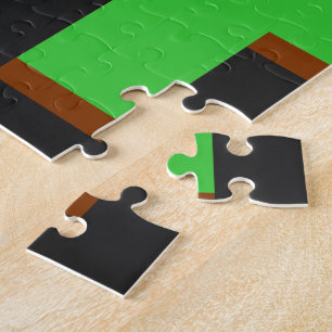 Game Over, Level Up: Pixelated Retro Game World Jigsaw Puzzle