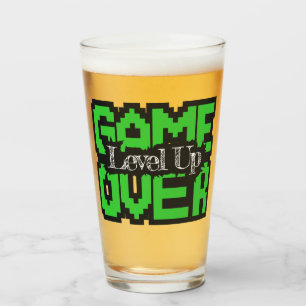 Game Over, Level Up: Retro Pixel Sandbox Adventure Glass