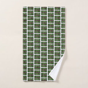 Game Over, Level Up: Retro Pixel Sandbox Adventure Hand Towel