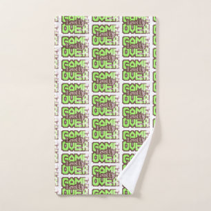 Game Over, Level Up: Retro Pixel Sandbox Adventure Hand Towel