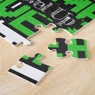 Game Over, Level Up: Retro Pixel Sandbox Adventure Jigsaw Puzzle