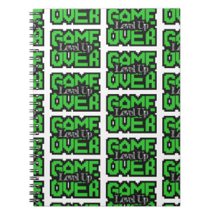Game Over, Level Up: Retro Pixel Sandbox Adventure Notebook