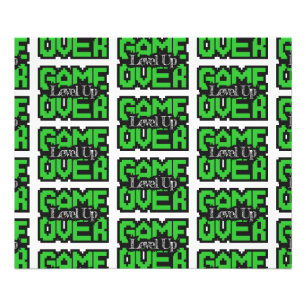 Game Over, Level Up: Retro Pixel Sandbox Adventure Photo Print