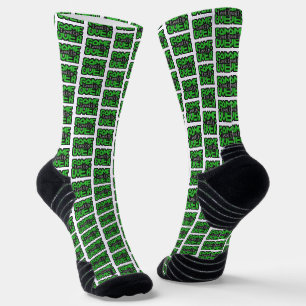 Game Over, Level Up: Retro Pixel Sandbox Adventure Socks