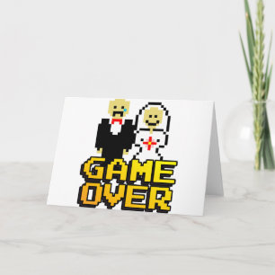 Game over marriage (8-bit) card