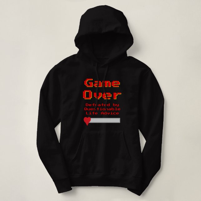Game Over Meme Hoodie Sweatshirt  (Design Front)