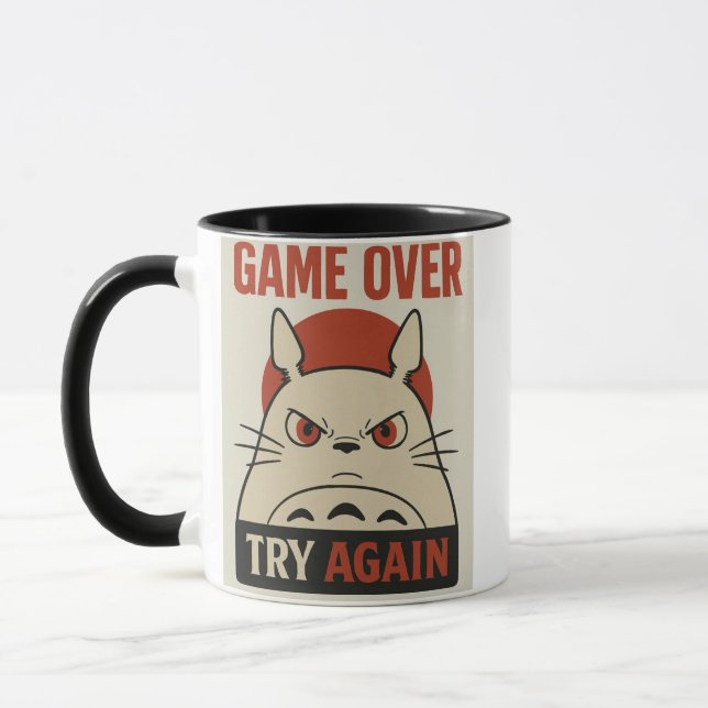 Game Over Mug – You Can’t Try Again (Left)