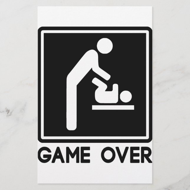 Game Over New Baby for Parent Dad (Front)