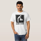 Game Over New Baby for Parent Dad T-Shirt (Front Full)