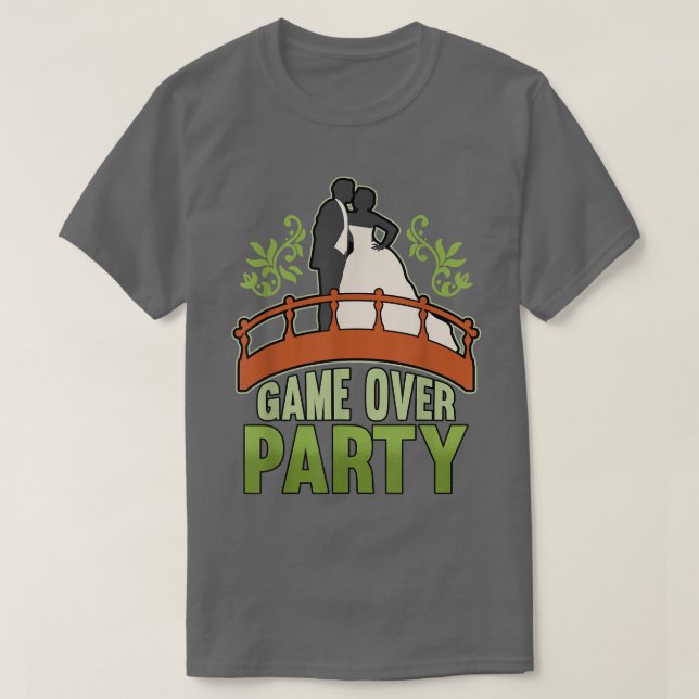 Game Over Party Groom  T-Shirt (Design Front)
