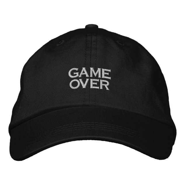 GAME OVER, PC GAME PLAYER CAP (Front)