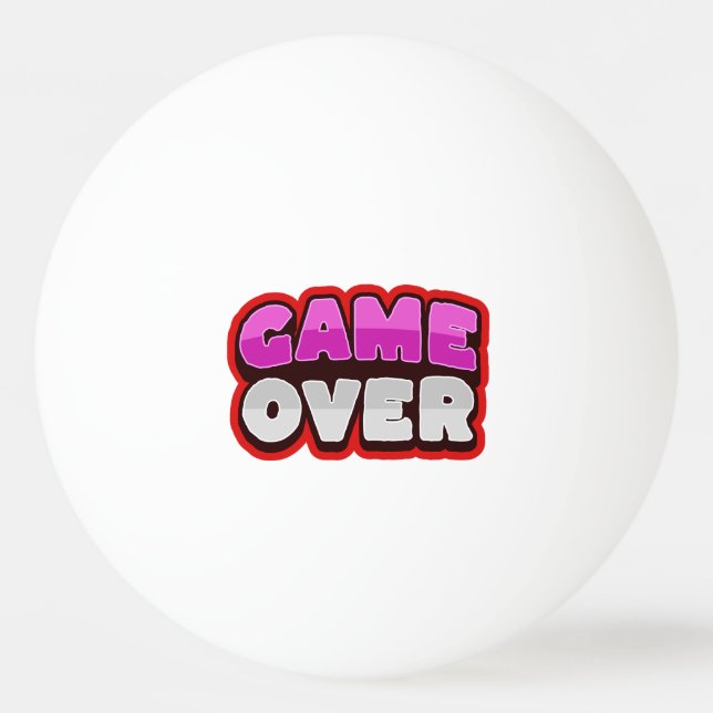 GAME OVER Ping Pong Balls (Front)