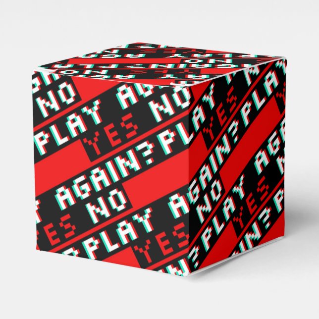 Game Over Play Again? Favour Box (Front Side)