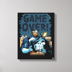 "Game Over" Punisher Video Game Sprite Screen Canvas Print