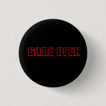 GAME OVER RED ON BLACK