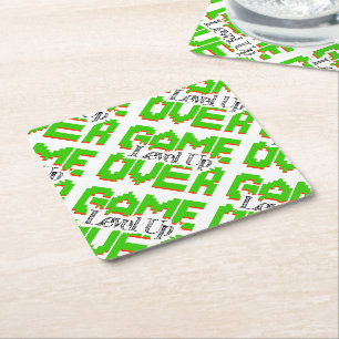 Game Over: Restore Old-School Fun, Level Up Today Paper Coaster